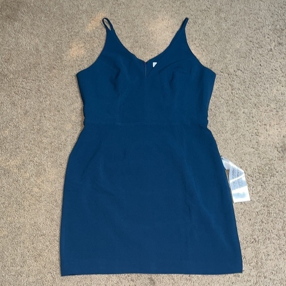 Dress the Population Tatum Bodycon Mini Cocktail Party Dress Peacock Blue XL - Picture 3 of 9